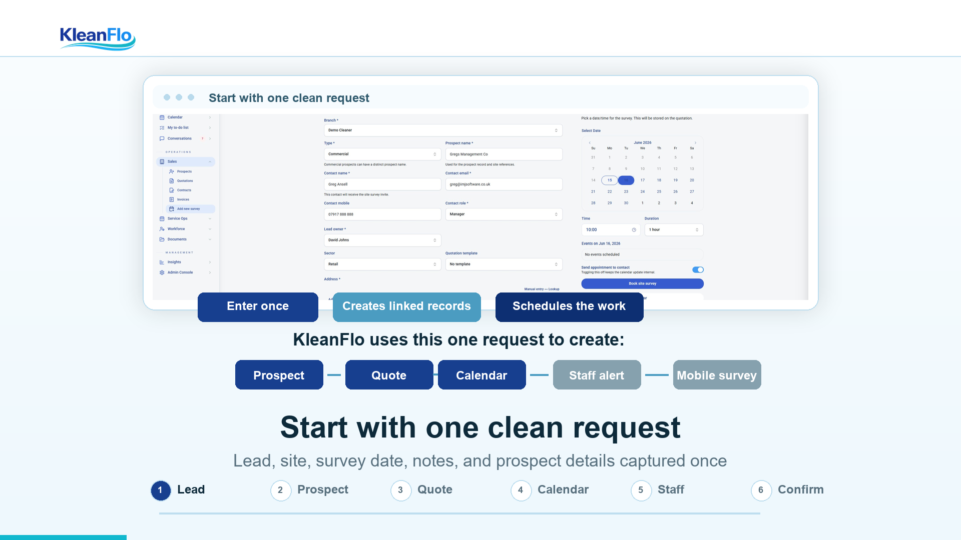 KleanFlo new survey request video thumbnail