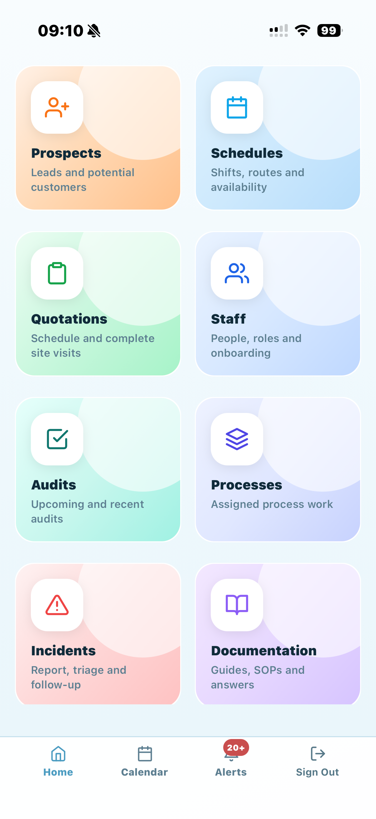 KleanFlo On the Move mobile dashboard preview